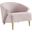 Odyssey Performance Velvet Arm Chair In Pink