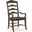 Hill Country Anthracite Black Twin Sisters Ladderback Arm Chair Set of 2
