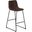 Office Chair In Brown Leather Look With Stand Up Desk