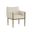 Olea Dining Armchair In Santa Cruz Oatmeal