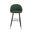 Oliver Faux Leather Bar Chairs Set of 2 In Green and Black