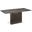 Olivia Dining Table With Gray Oak Base and Brown Marbled Top