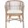 Olivia Rattan Accent Chair with Cushion in Grey