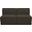 Ollie Boucle Fabric 2 Seater Modular Sofa In Brown