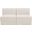 Ollie Boucle Fabric 2 Piece Modular Sofa In Cream