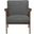 Omara Accent Chair In Dark Gray