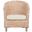 Omni Rattan Barrel Chair in White Wash