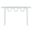 Ondine Glass Top 50 Inch Console Table In White