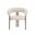 Oniva Dining Armchair In Antique Bronze and Noah Ecru