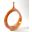 Open Ring Vase In Orange