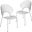 Opulent Dining Chair Set of 2 In Clear