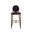 Orabell Barstool In Abbington Black and Bravo Black