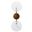 Oracle Alabaster Sconce In Antique Brass