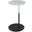 Orbit 15.5 Inch End Table with Height Adjustable Marble Textured Top In Gray