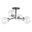 Orbit 20 Inch Semi Flush Ceiling Light In Satin Nickel and Oil Rubbed Bronze