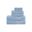 Organic 6 Piece Cotton Towel Set In Blue