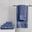 Organic 6 Piece Cotton Towel Set In Navy