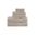 Organic 6 Piece Cotton Towel Set In Tan