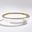 Organic Formed Bowl In Gold Rim