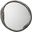 Organic Metal Round Mirror In Antique Grey