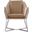 Origami Velvet Accent Chair In Fawn