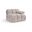 Orin Velvet Performance Fabric Upholstered Modular Chair In Beige