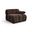 Orin Velvet Performance Fabric Upholstered Modular Chair In Brown