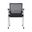 Oroblanco Visitor Chair Set of 2 In Black and Chrome