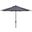 Ortega Grey UV-Resistant 9 Auto Tilt Crank Umbrella