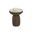 Orula Marble Look End Table In Macchiato