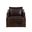 Orwell Swivel Lounge Chair In Chocolate