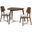 Oscar Natural Walnut Corner Dining Room Set
