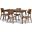 Oscar Natural Walnut Dining Room Set