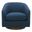Oscy Swivel Chair In Dark Atlantic