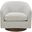 Oscy Swivel Chair In Splashed White