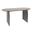 Otto Pill-Shaped Acacia Wood Dining Table with Half-Moon Base In Black
