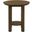 Ottowa 22-Inch Round Wood Side End Table with Shelf In Brown