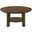 Ottowa 35-Inch Round Wood Cocktail Coffee Table In Brown