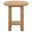 Ottowa Round Wood Side End Table with Shelf In Washed Oak