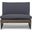 Outdoor Club Chair with Cushion and Acacia Wood Frame In Grey
