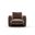 Overlap Chair Dark Taupe In Brown