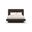 Overlap Queen Upholstered Bed In Brown