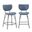 Owen Split Back Upholstered Counter Height Barstool Set of 2 In Slate