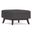 Owen Linen Look Fabric Coffee Table Storage Ottoman In Slate Grey