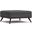Owen Polyester Fabric XL Square Coffee Table Storage Ottoman In Slate Grey