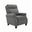 Owen Push Thru The Arms Recliner In Metal