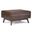 Owen Vegan Faux Leather Coffee Table Storage Ottoman In Distressed Chestnut Brown