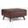 Owen Vegan Faux Leather Coffee Table Storage Ottoman In Distressed Saddle Brown