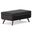Owen Vegan Faux Leather Lift Top Large Coffee Table Storage Ottoman In Distressed Black