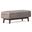 Owen Vegan Faux Leather Rectangular Storage Ottoman In Distressed Grey Taupe